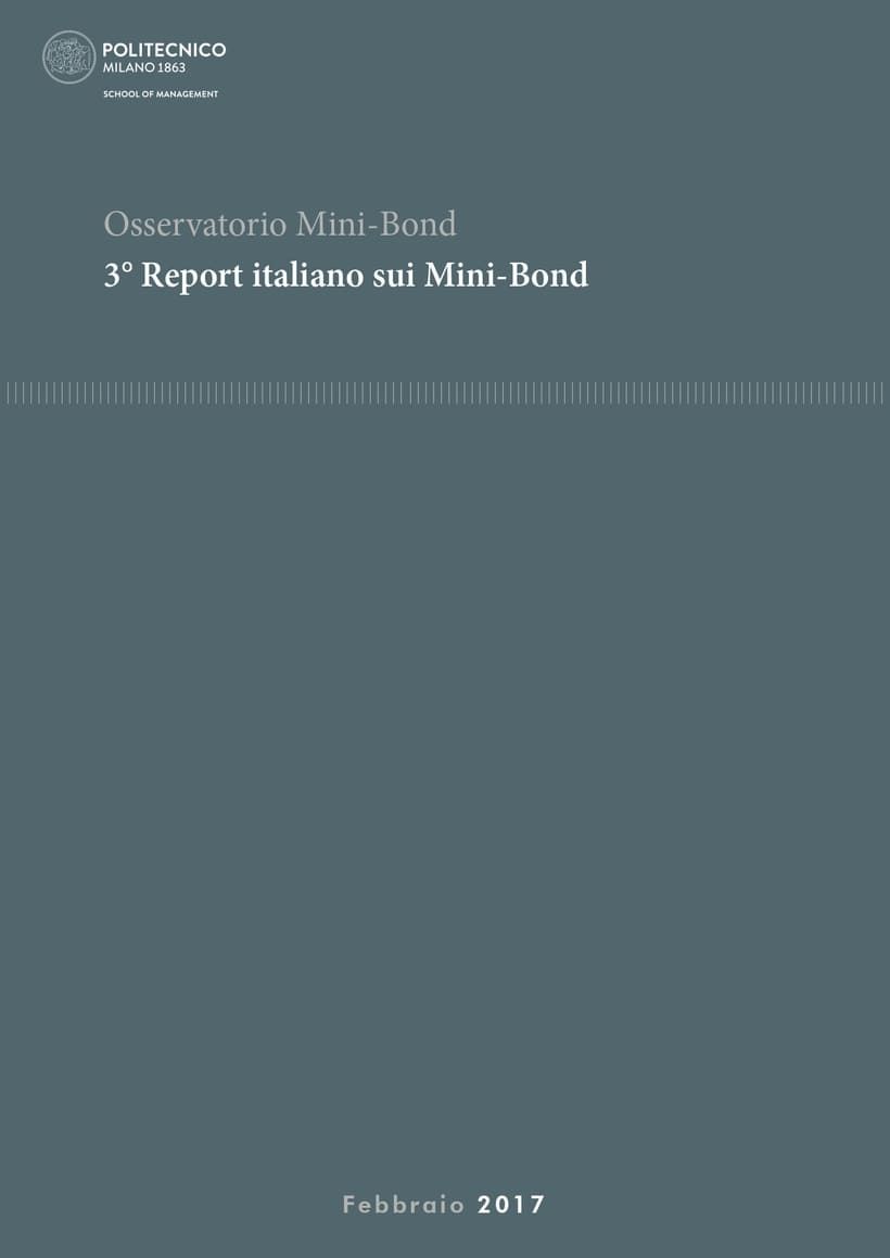 Cover di "III° Report italiano sui Mini-Bond"