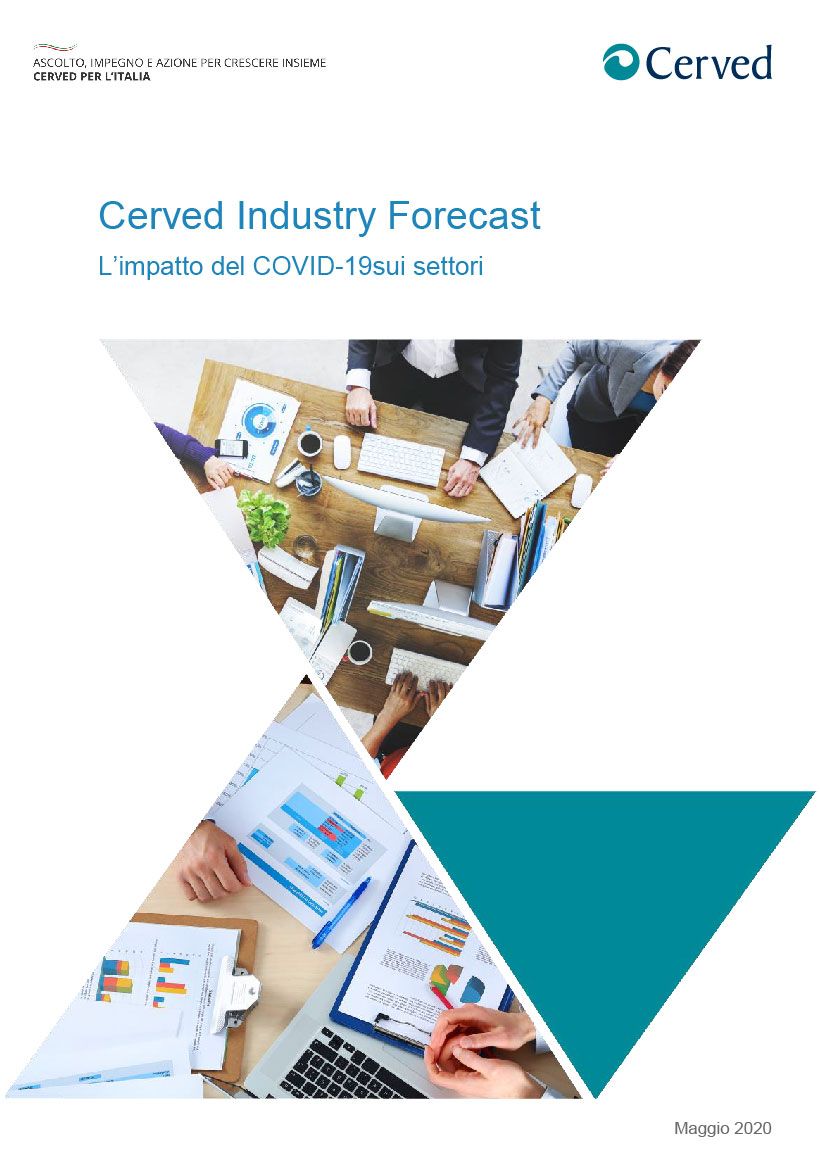 Cover di "L’impatto del Covid-19 sui settori: il Cerved Industry Forecast (Reloaded)"